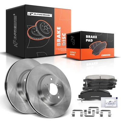 Front Disc Brake Rotors & Ceramic Brake Pads