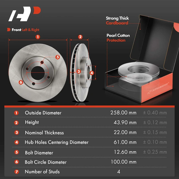Front Disc Brake Rotors & Pads + Rear Drums & Shoes Kit, 12 Pcs, Front & Rear, A-Premium, APBRPR1950