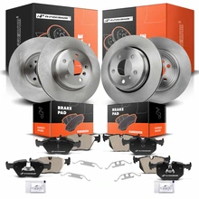 Front & Rear Disc Brake Rotors & Ceramic Brake Pads