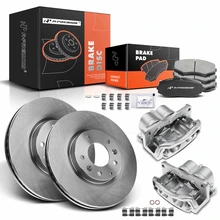 8 Pcs Front Disc Brake Rotors & Ceramic Brake Pads & Brake Calipers