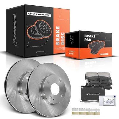 Front Disc Brake Rotors & Ceramic Brake Pads