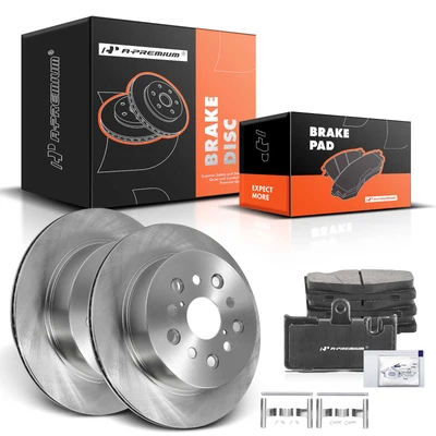 Rear Disc Brake Rotors & Ceramic Brake Pads