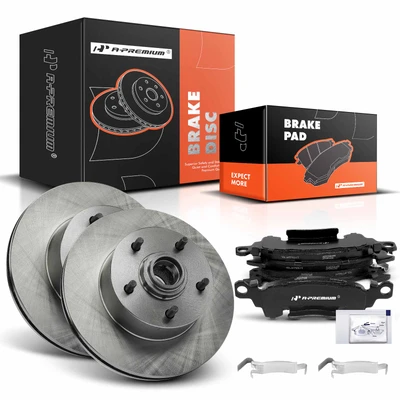 Front Disc Brake Rotors & Ceramic Brake Pads