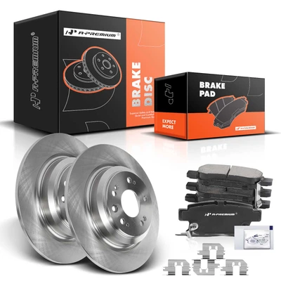 Rear Disc Brake Rotors & Ceramic Brake Pads