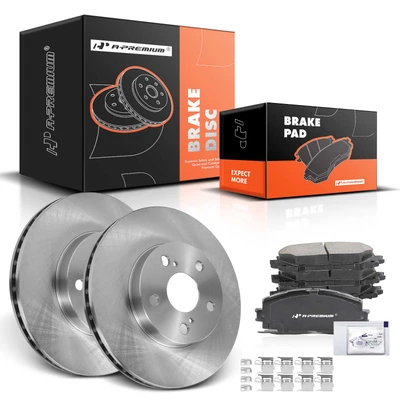 Front Disc Brake Rotors & Ceramic Brake Pads