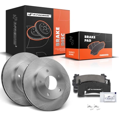 Front Disc Brake Rotors & Ceramic Brake Pads