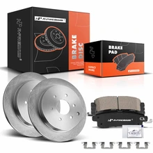 Rear Disc Brake Rotors & Ceramic Brake Pads