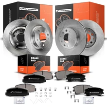 Front & Rear Disc Brake Rotors & Ceramic Brake Pads