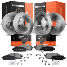 2004-2009 2011-2017 Nissan Quest Disc Brake Rotors and Ceramic Pads Kit, 12 Pcs, Front & Rear, A-Premium, APBRPR950