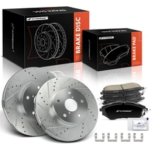 2015 Subaru Legacy Brake Pad and Rotor Kit, 6 Pcs, Front Driver & Passenger, A-Premium, APBRPS1165