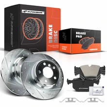 Rear Drilled Rotors & Ceramic Brake Pads