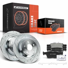 Rear Drilled Rotors & Ceramic Brake Pads