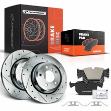 Rear Drilled Rotors & Ceramic Brake Pads