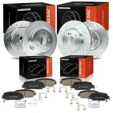 2017-2022 Honda CR-V Brake Rotor and Pad Kit, 12 Pcs, Front & Rear, A-Premium, APBRPS1555