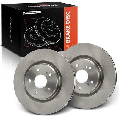 2 Pcs Front Disc Brake Rotors