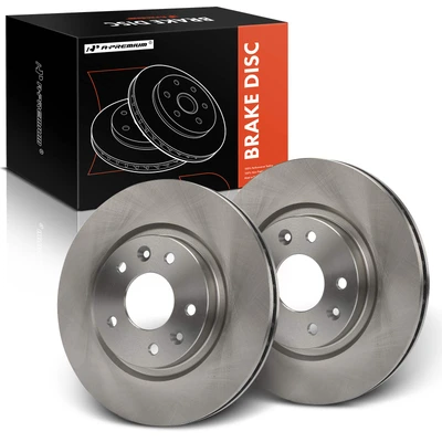 2 Pcs Front Disc Brake Rotors