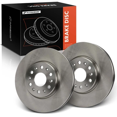 2 Pcs Front Disc Brake Rotors