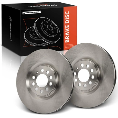 2 Pcs Front Disc Brake Rotors