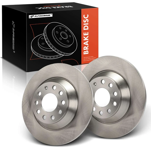 2 Pcs Rear Disc Brake Rotors for 2006-2011 Audi A6