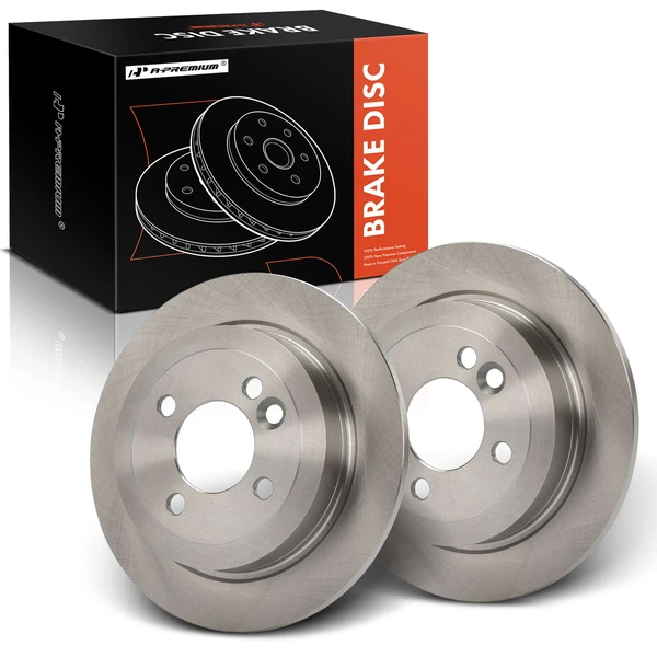 2 Pcs Rear Disc Brake Rotors for Mini Cooper 2002-2006