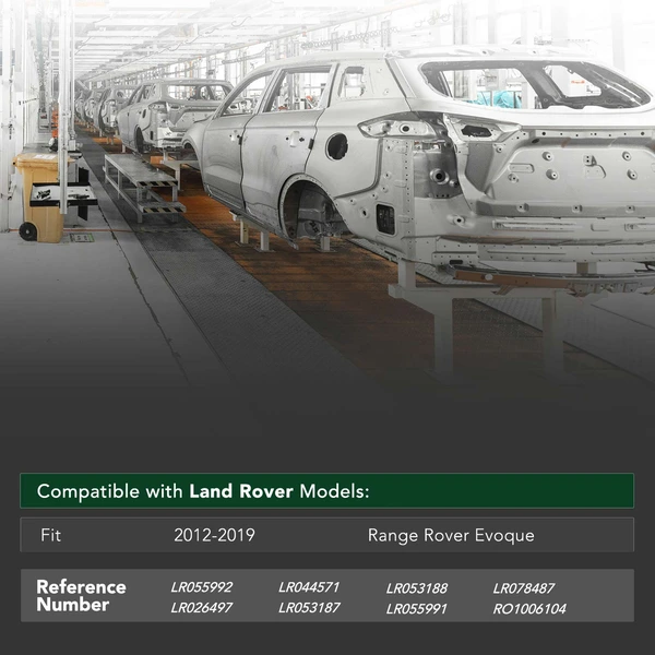 Front Bumper Reinforcement with Crush Can for Land Rover Range Rover Evoque 2012-2019