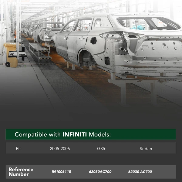 Front Bumper Reinforcement for 2005-2006 INFINITI G35