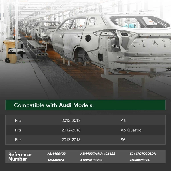 Rear Bumper Reinforcement Impact Bar for 2012-2018 Audi A6
