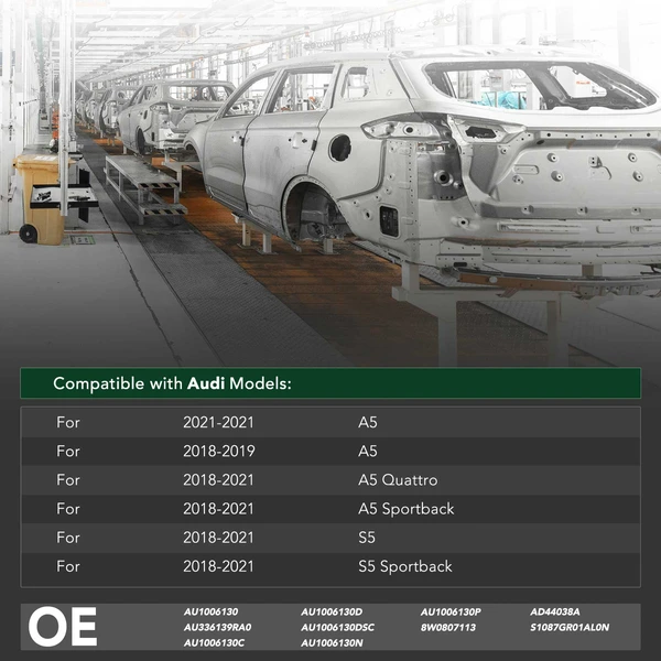 Front Bumper Reinforcement for 2018-2021 Audi S5