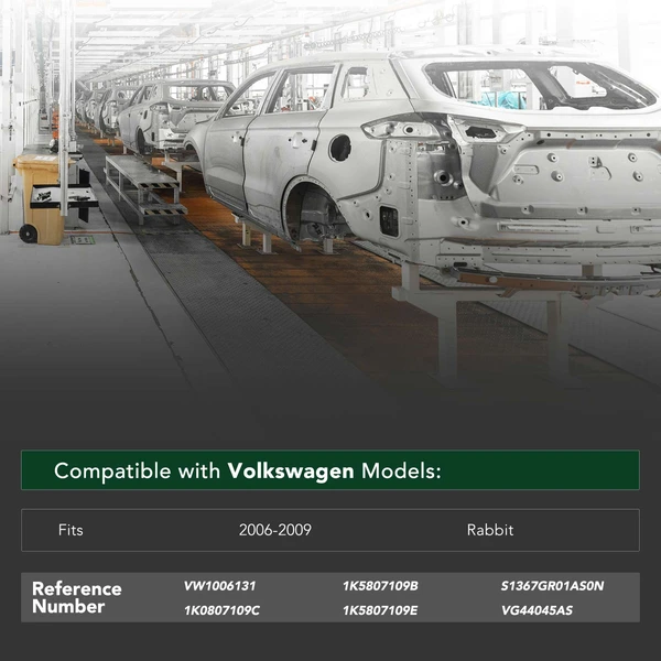 Front Bumper Reinforcement for 2006-2009 Volkswagen Rabbit