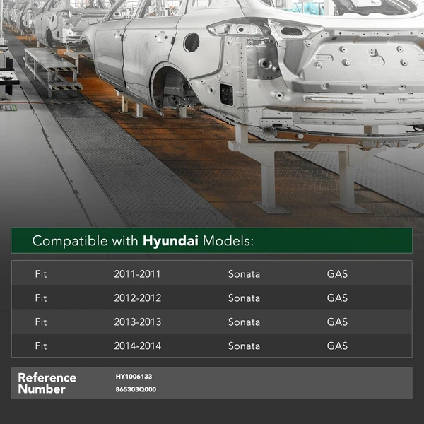 Front Bumper Reinforcement for Hyundai Sonata 2011-2014 GAS Sedan Steel