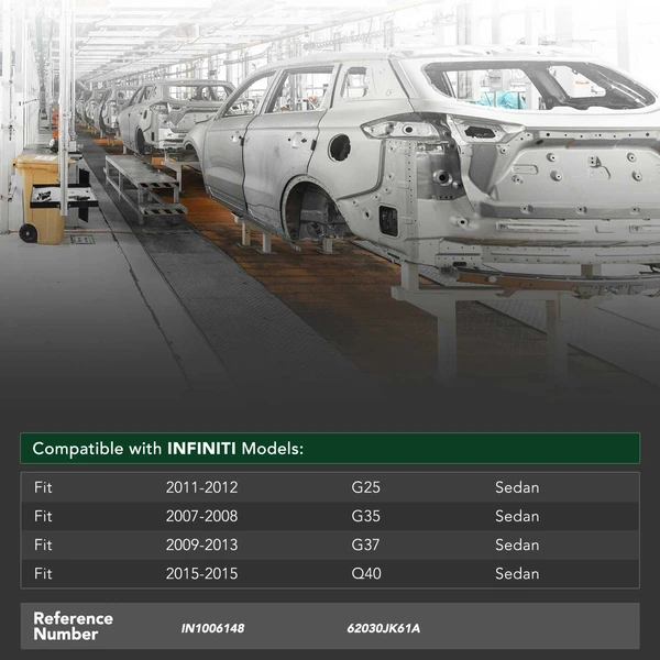 Front Bumper Reinforcement for 2015 INFINITI Q40