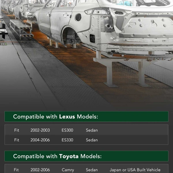 Rear Bumper Reinforcement for Toyota Camry 02-06 Lexus ES300 ES330