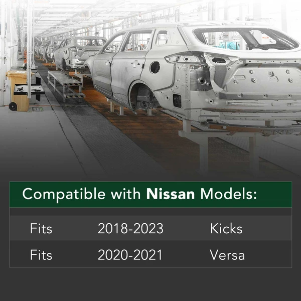 Rear Bumper Face Bar Reinforcement for 2020-2021 Nissan Versa