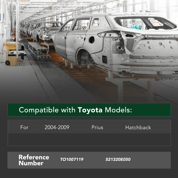 Front Bumper Reinforcement for Toyota Prius 04-09 Hatchback Aluminum