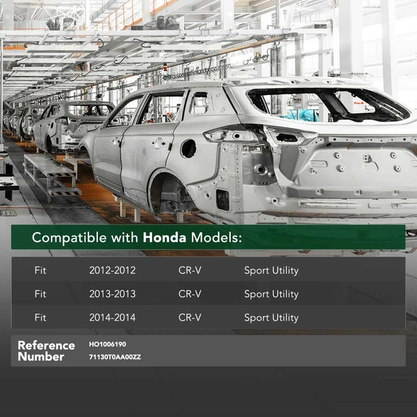 Front Bumper Reinforcement for Honda CR-V 2012-2014 L4 2.4L Sport Utility Steel