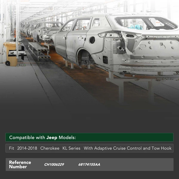 Front Bumper Reinforcement for 2014-2018 Jeep Cherokee