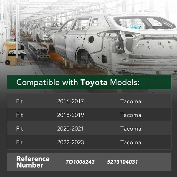 Aluminum Front Bumper ReinForcement Impact Bar for 2016-2023 Toyota Tacoma