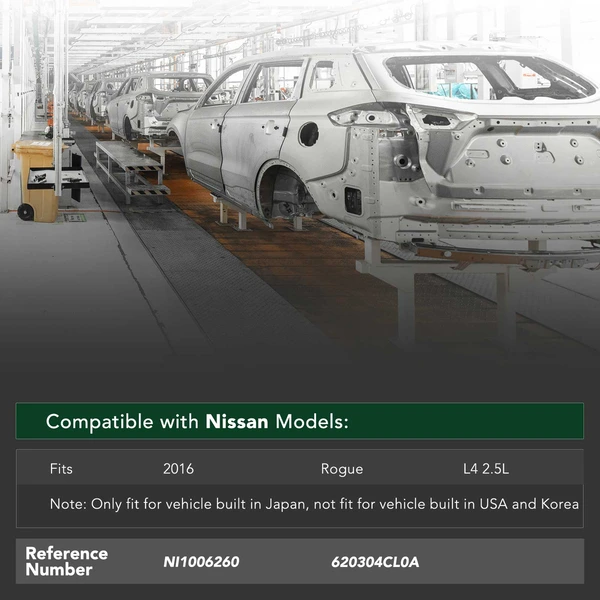 YHT Auto YHTBRC10100 Bumper Reinforcement Front Side