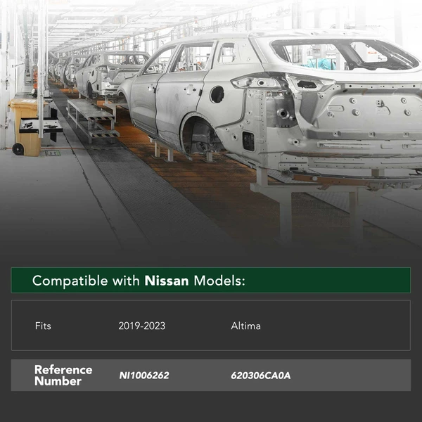 Aluminum Front Bumper Face Bar Reinforcement for 2019-2023 Nissan Altima