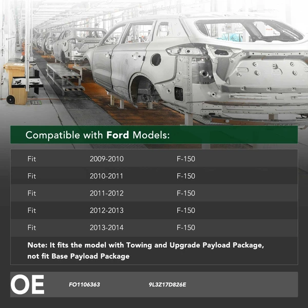 Rear Bumper Face Bar Reinforcement for 2009-2014 Ford F-150