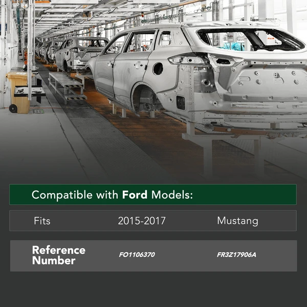 Rear Bumper Impact Bar for Ford Mustang 2015-2017 Convertible Coupe Steel