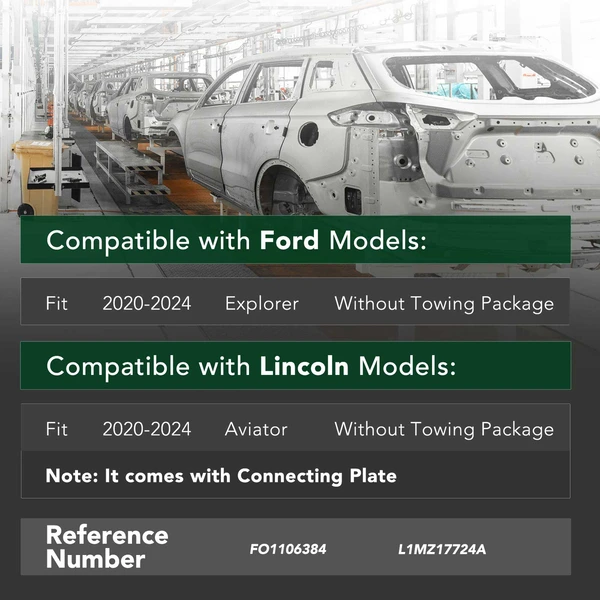 Rear Bumper Reinforcement for 2020-2024 Lincoln Aviator