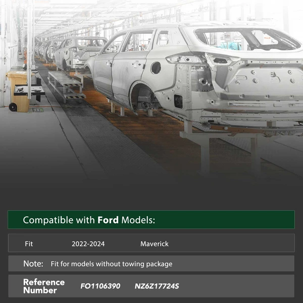 YHT Auto YHTBRC10104 Bumper Reinforcement Rear Side