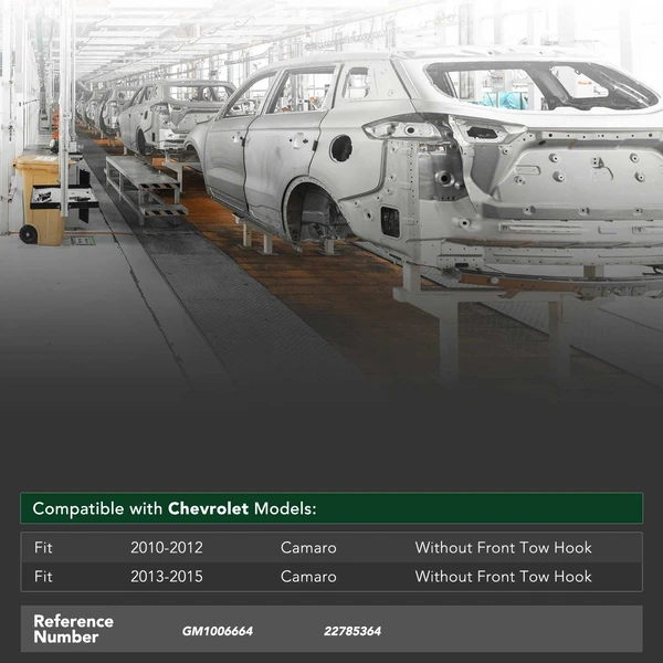 Front Bumper Cover Reinforcement Impact Bar for 2010-2015 Chevrolet Camaro