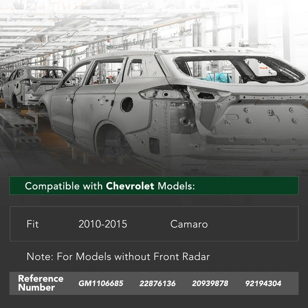 Rear Bumper Cover Reinforcement Impact Bar for 2010-2015 Chevrolet Camaro