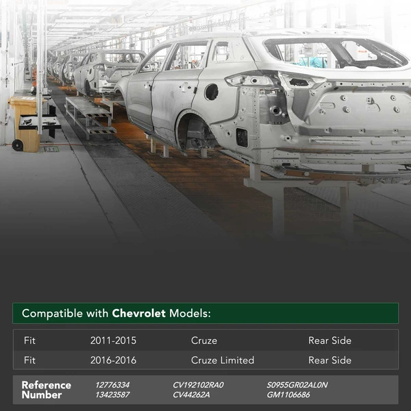 Rear Bumper Reinforcement for 2016 Chevrolet Cruze Limited