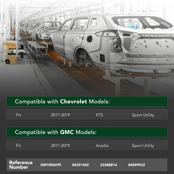 Front Bumper Reinforcement for GMC Acadia Cadillac XT5 2017-2019 SUV Steel