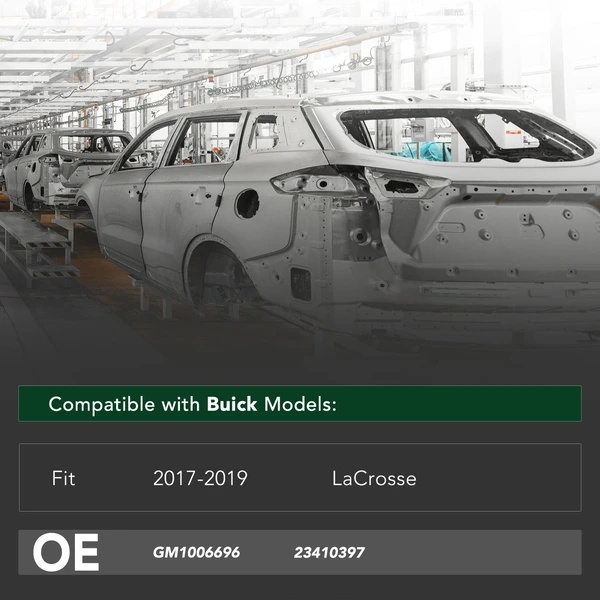 Front Bumper Cover Reinforcement Impact Bar for 2017-2019 Buick LaCrosse