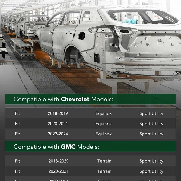 Front Bumper Reinforcement for Chevrolet Equinox GMC Terrain 2018-2024 Aluminum