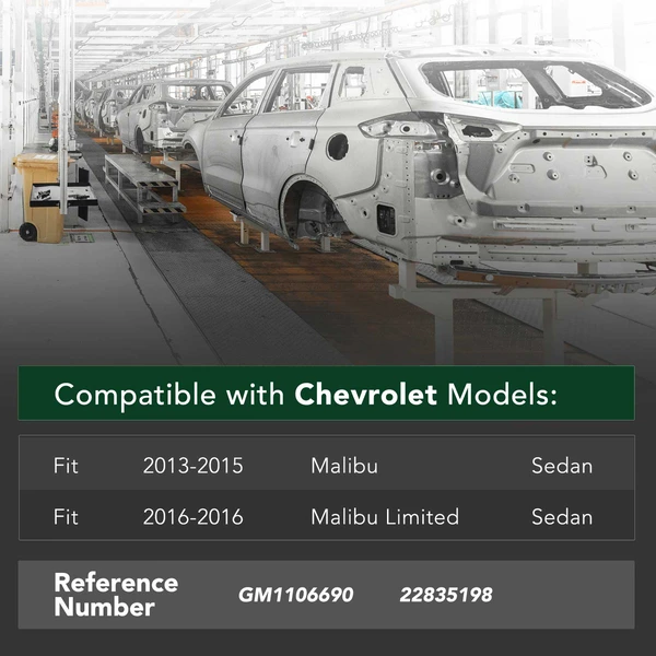 Rear Bumper Reinforcement Impact Bar for 2013-2015 Chevrolet Malibu